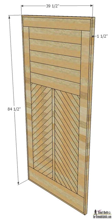 remodelaholic   build  wood chevron barn door