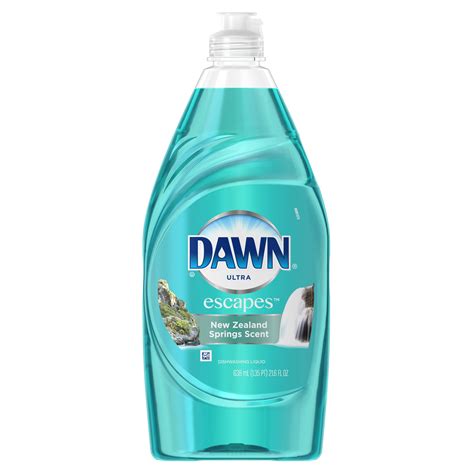 dawn escapes dishwashing liquid dish soap  zealand springs  fl