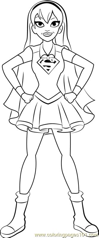 supergirl coloring page  dc super hero girls coloring pages