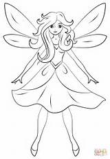 Fairy Coloring Pages Beautiful Värityskuva Keiju Printable Drawing Sheets Adult Lapsille Outline Garden Kids sketch template