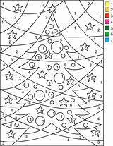 Coloring Christmas Number Color Pages Nicole Numbers Colour Colouring Tree Kids Code Print Adults Book Worksheets Florian Created sketch template