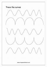 Pre Shapes Curves Preschoolers Curve Worksheet Pattern Slanting Megaworkbook sketch template
