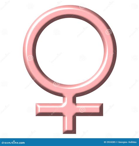 roze vrouwelijk symbool stock illustratie illustration  meisje