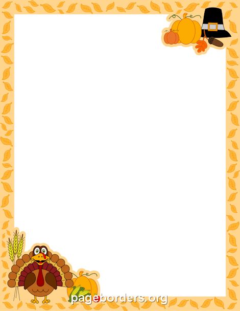 thanksgiving border clip art page border  vector graphics