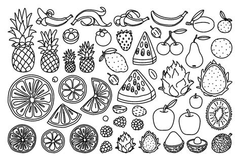 printable cute food coloring pages