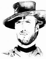 Eastwood Clint Drawing sketch template