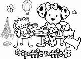 Dottie Spottie Sanrio sketch template