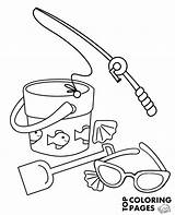 Rod Fishing Coloring Sunglasses Pages Getcolorings Print Sunglass sketch template