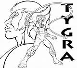 Thundercats Coloring Pages Tygra Thundercat Drawing Deviantart Getcolorings Getdrawings Color Printable Print sketch template