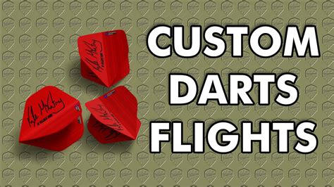 custom darts flights youtube