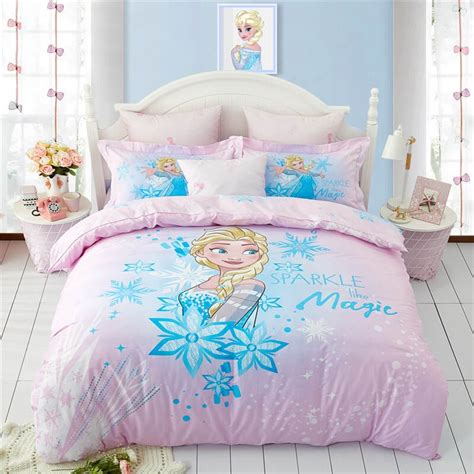Disney Frozen Princess Anna Cotton Bed Linen Printed Bed Sheet Set