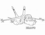 Planes Disney Coloring Bravo Jet Fighter Pages Kids Adventures Story Angry Color Trulyhandpicked Prints sketch template