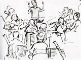 Drawing Orchestral Orchestra Mayhew Orkiestra Conductor Drawings James Band Getdrawings Pages sketch template