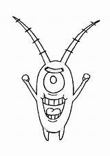 Plankton Coloring Pages Spongebob Sketch Zooplankton Netart Sea Characters Template Ocean Sheets sketch template