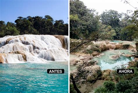 Por Qué Se Secaron Las Cascadas De Agua Azul En Chiapas
