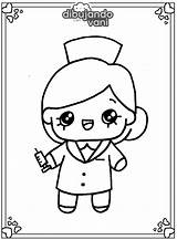 Enfermera Profesiones Enfermeras Dibujando Vani Dibujandoconvani Mandalas Calendario Evaluacion Diagnostica Ocasión sketch template