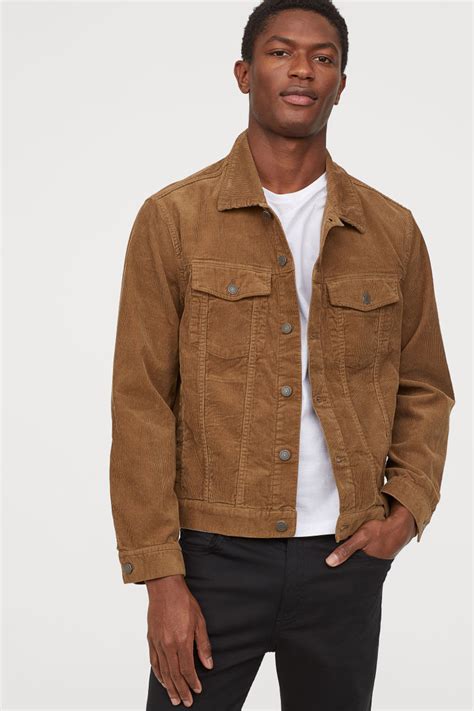 corduroy jacket light brown hm gb  moda  hombre casual ropa de hombre ropa de