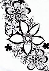 Doodle Doodles Drawings Drawing Quick Flowers Cute Very Doodling Flower Easy Coloring Draw Pages Zentangle Colouring Done Today Zen Garden sketch template
