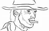 Eastwood Clint sketch template