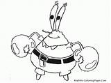 Spongebob Krabs Tuan Squarepants Mewarnai Diwarnai Kartun Plankton Snail Coloringhome Sponge Squidward Restoran Mewarnaigambar Anak sketch template