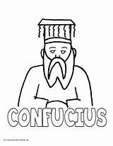 Pages Coloring History Confucius Colouring Ancient Printable sketch template