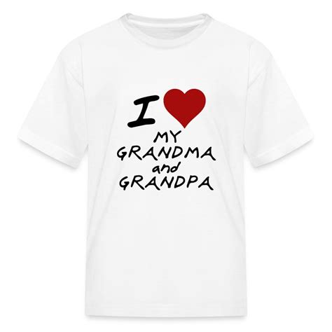 I Heart My Grandpa And Grandma T Shirt Spreadshirt
