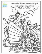 Coloring Pesca Lucas Lectura Milagrosa Ebi Onesimus Jesús Miraculous Clase Biblicos Philemon Bíblicos Dominical sketch template