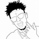 Coloring Savage Rapper Xcolorings Famous sketch template