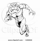 Bulldog Clipart Mascot Upright Tough Muscular Sprinting Man Illustration Royalty Atstockillustration Vector Mascots 2021 sketch template