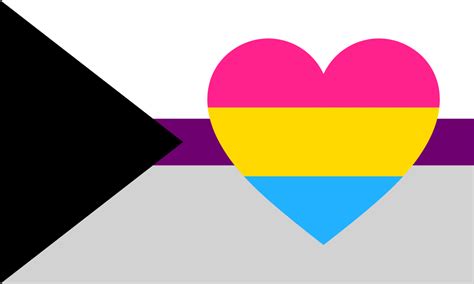 Demisexual Panromantic Pride Flag Heart Pride Nation