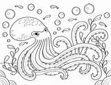 Octopus Coloring Pages Printable Color Print Museprintables Ocean Creatures Printables Choose Board sketch template