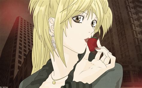 3840x2160 Resolution Yellow Haired Female Cartoon Character Eating