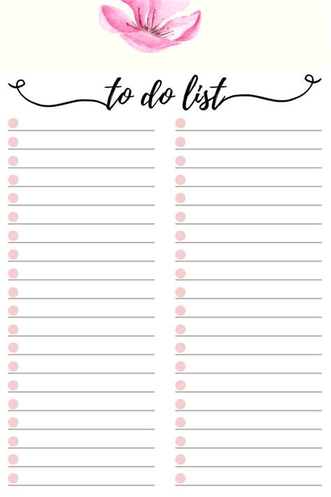 list printable   lists printable   list  planner