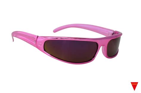 Vintage Wrap Around Sunglasses Hot Pink 70 S Frame Bright Etsy