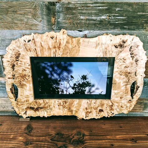 maple burl picture frame reclaimed wood san diego