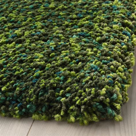 vindum rug high pile green  ikea green shag rug   clean carpet forest