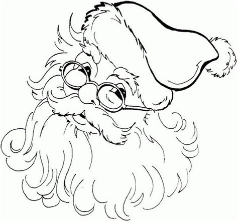 cute santa coloring pages clip art library