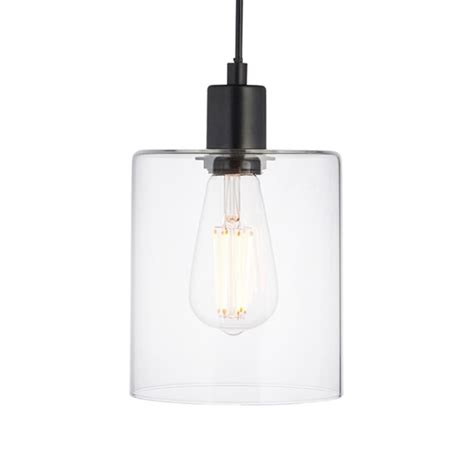 Ernest Industrial Pendant Light With Glass Shade Lightbox