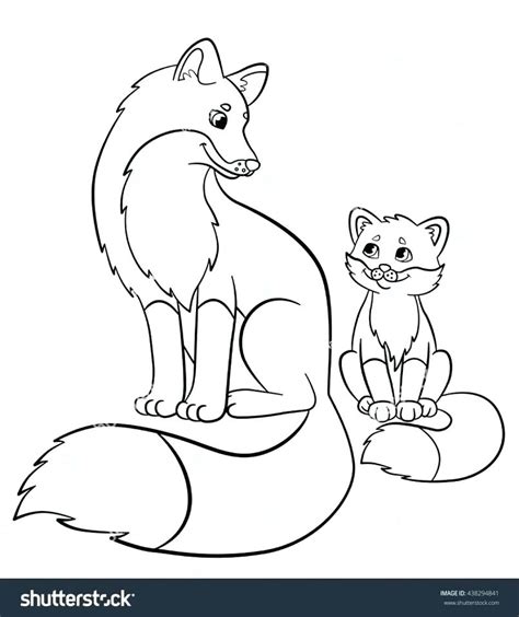 fox coloring pages learny kids