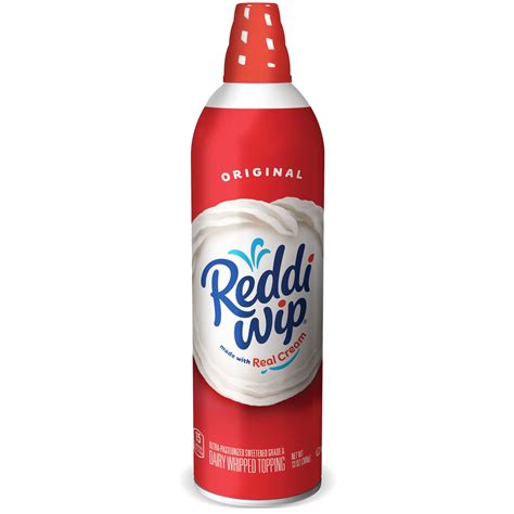 reddi wip original whipped topping   real cream  oz spray