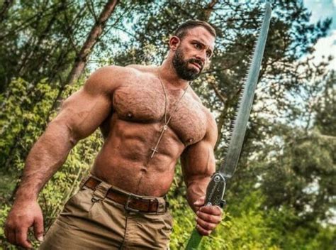 Pin By Nathan Reyes On Lovemuscledad In 2020 Beard Muscle Hairy
