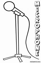 Microphone Coloring Pages Drawing Microphones Mic Colorings Headphones Getdrawings Popular sketch template
