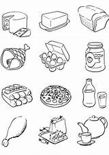 Food Coloring Pages Healthy Printable Kids Cartoon God Sheets Gives Colouring Foods Worksheets Meals Items Print Book Drink Children Vegetables sketch template