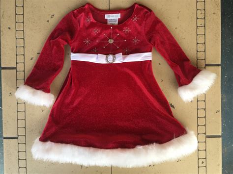 Bonnie Jean Brand Girls Red Holiday Dress Size 2t