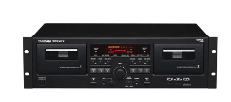 Tascam 202mkv Professional Dual Deck Cassette Player Recorder