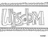 Coloring Pages Printable Wisdom Words Word God Doodle Kids Ask Color Colouring Alley Believe Inspirational Inspiring Search Sheets Quote Choose sketch template