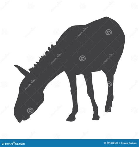 animal silhouette donkey stock illustration illustration  simple