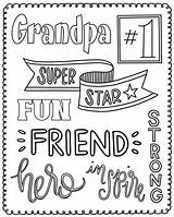 Coloring Grandpa Fathers Father Printable Pages Etsy Kids sketch template