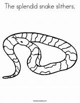 Coloring Worksheet Snake Snakes Slithers King Splendid Print Twistynoodle Noodle Pages Outline Built California Usa Favorites Login Add Ll Twisty sketch template