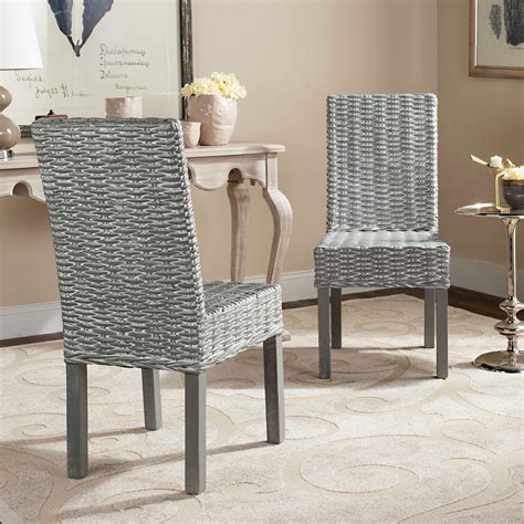 safavieh wheatley rattan dining side chair set   walmartcom